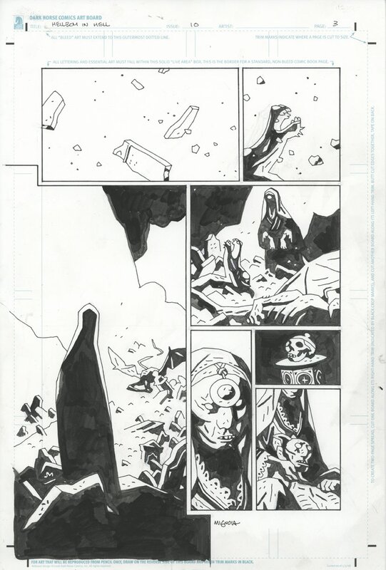 Mike Mignola, Hellboy in Hell 10p3 - Planche originale