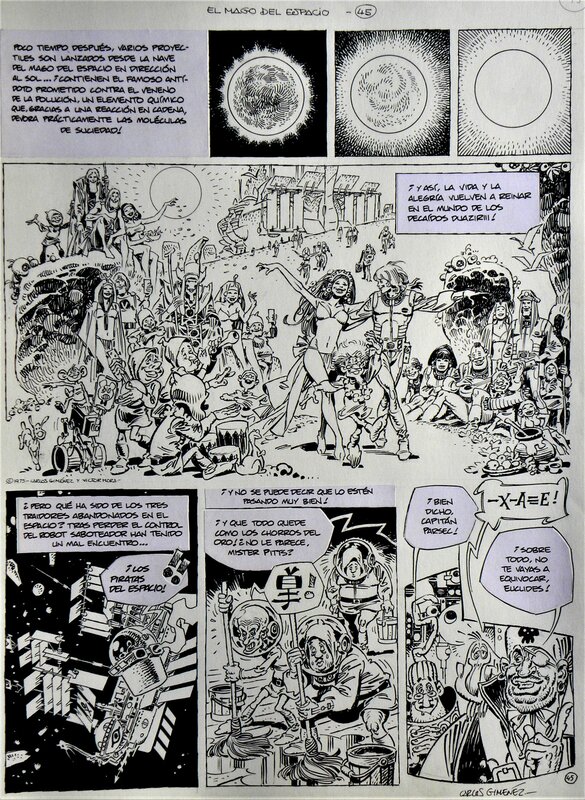 For sale - Carlos Giménez, Dani Futuro – Album  » El Mago Del Espacios  » Page 45 – Carlos Gimenez - Comic Strip