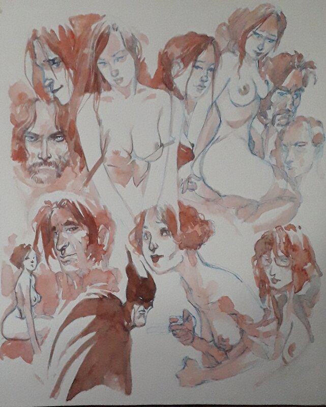 Croquis by Fabrice Meddour - Original art