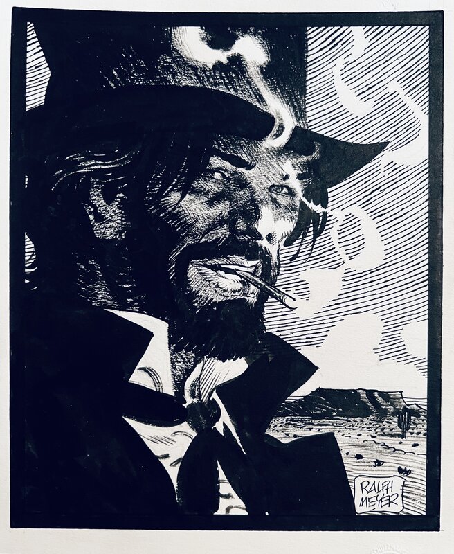 Undertaker par Ralph Meyer - Illustration originale
