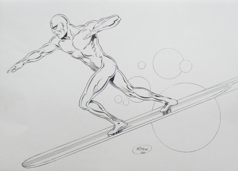 Silver Surfer by Jean-Yves Mitton - Original Illustration