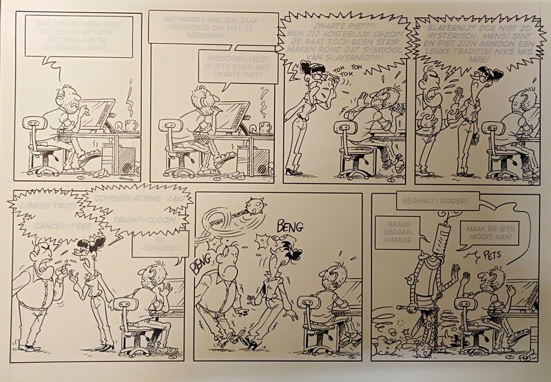 Frodo De Decker, De Ridder en de Sint (1) - Planche originale