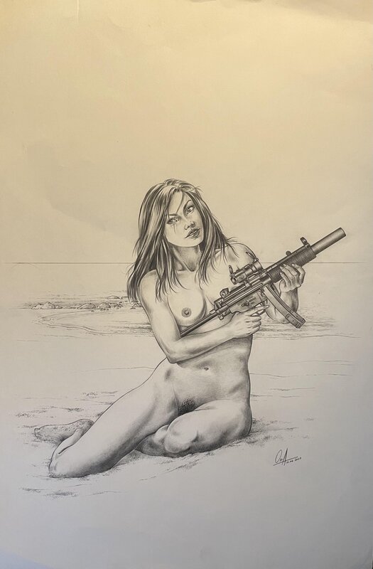 Janie's got a gun by André Osi - Original Illustration