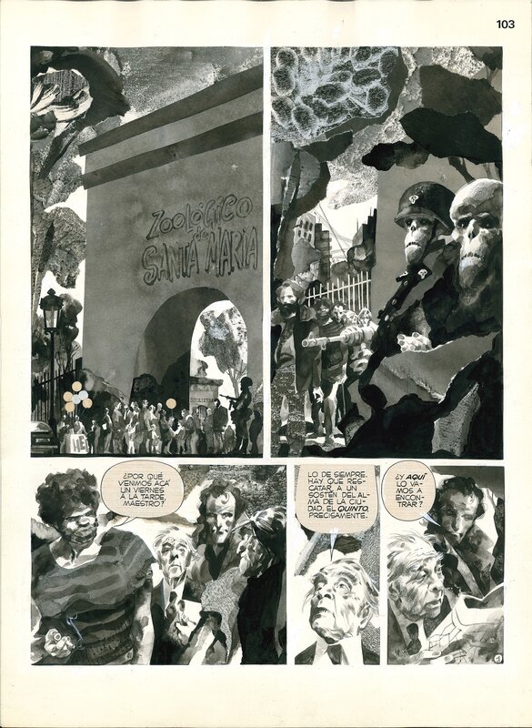 Perramus par Alberto Breccia - Planche originale