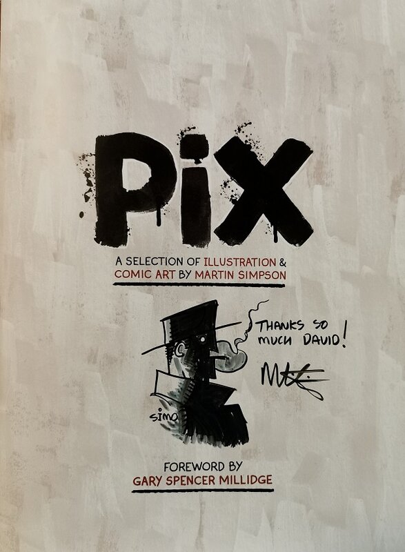 Pix - art book par Martin Simpson, Simo - Dédicace