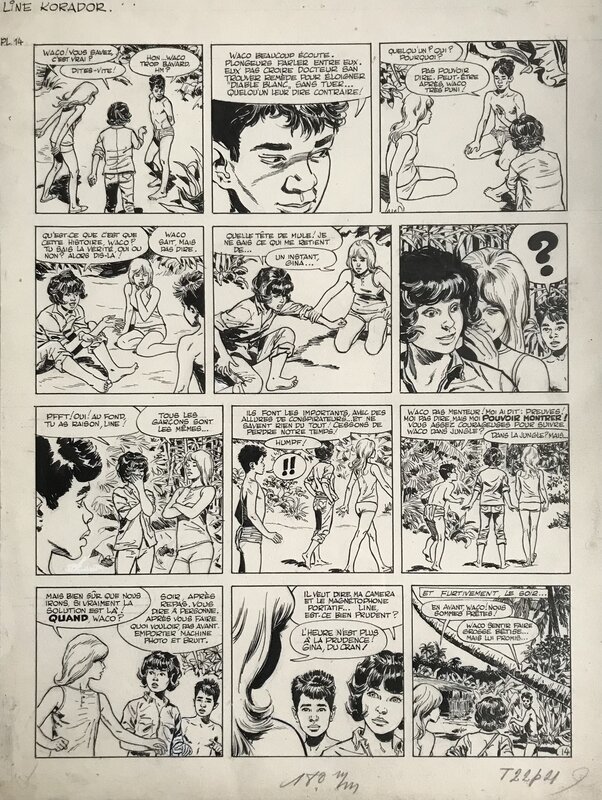 En vente - Cuvelier - Line - Planche originale