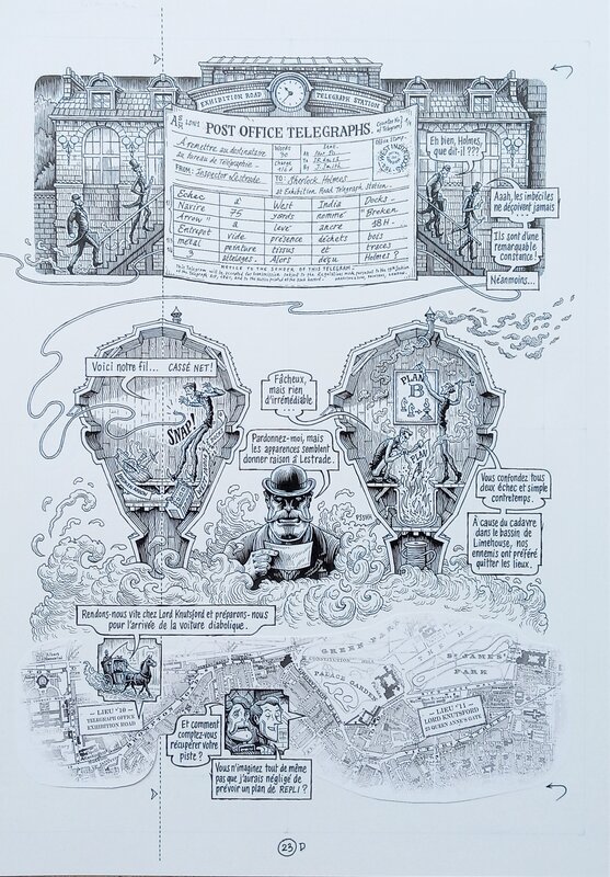 Benoît Dahan, Cyril Lieron, Dans la tête de Shelock Holmes - Page 23 - Tome 2 - Comic Strip