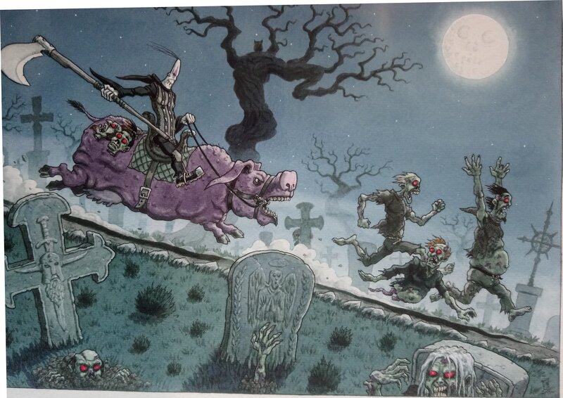 Spooge par Olivier Milhiet - Planche originale