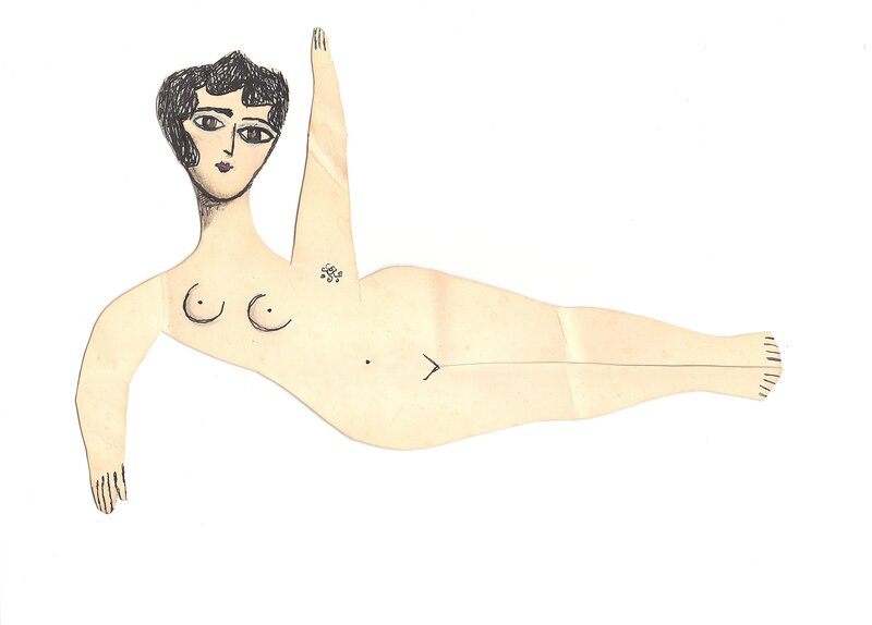 Lady by Saul Steinberg - Original art