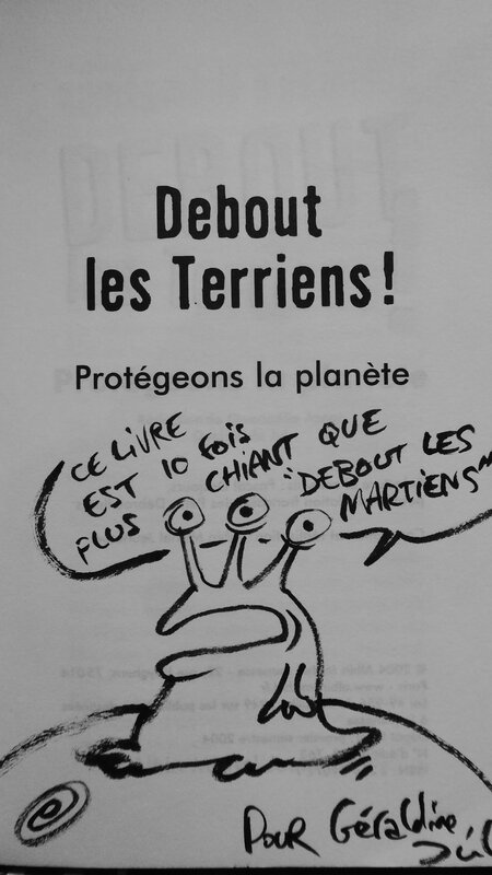 Debout les terriens par Jul - Dédicace