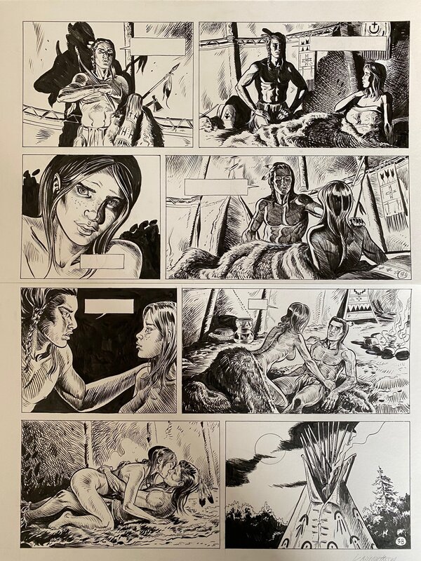 Wild West par Jacques Lamontagne - Planche originale