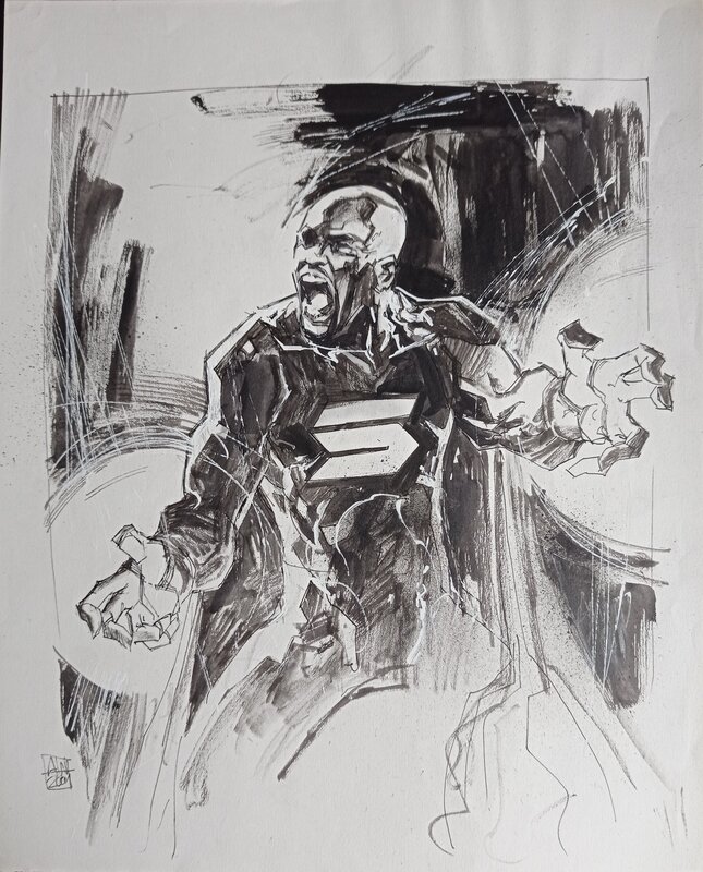 Ashley Wood - Shaquille O'Neal - Illustration originale