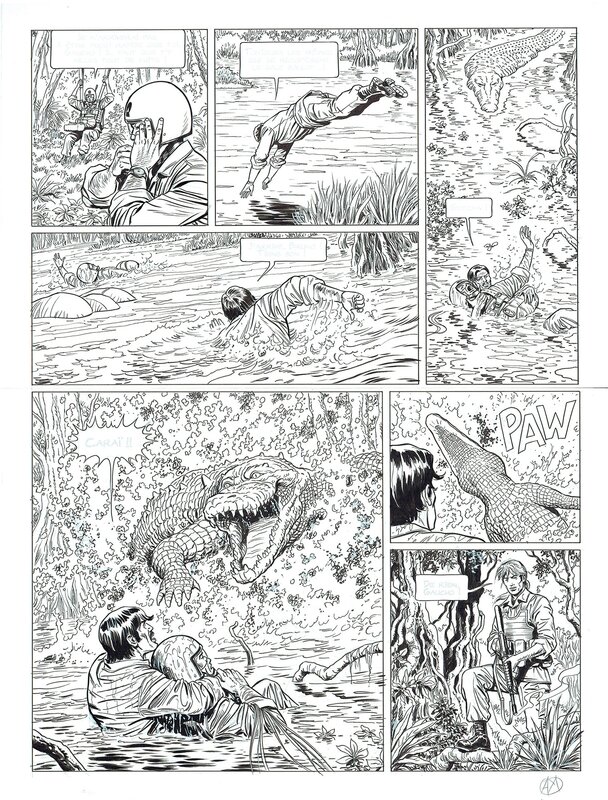 For sale - Philippe Aymond, Bruno Brazil - Caïman - Tome 2 page 25 - Comic Strip