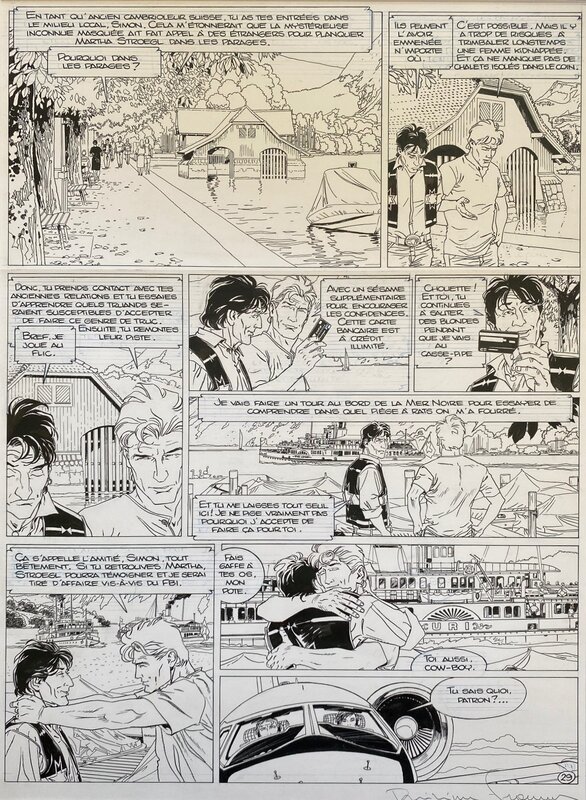 Philippe Francq, Jean Van Hamme, Largo Winch - Page 29 Symbole de l'amitié Largo / Simon - Mer Noire - Comic Strip