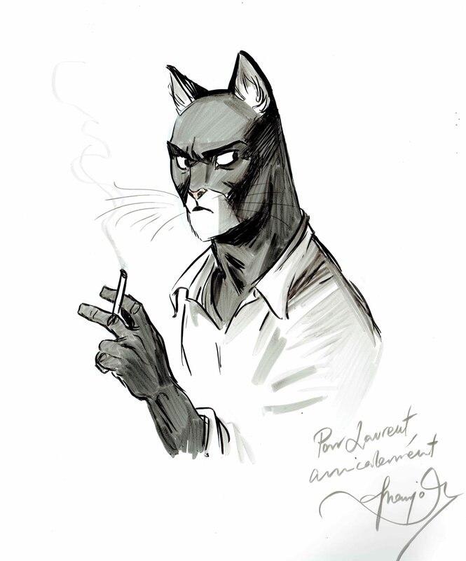 Juanjo Guarnido, Blacksad 1, Quelque part entre les ombres (Les dessous de l'enquête) - Dédicace