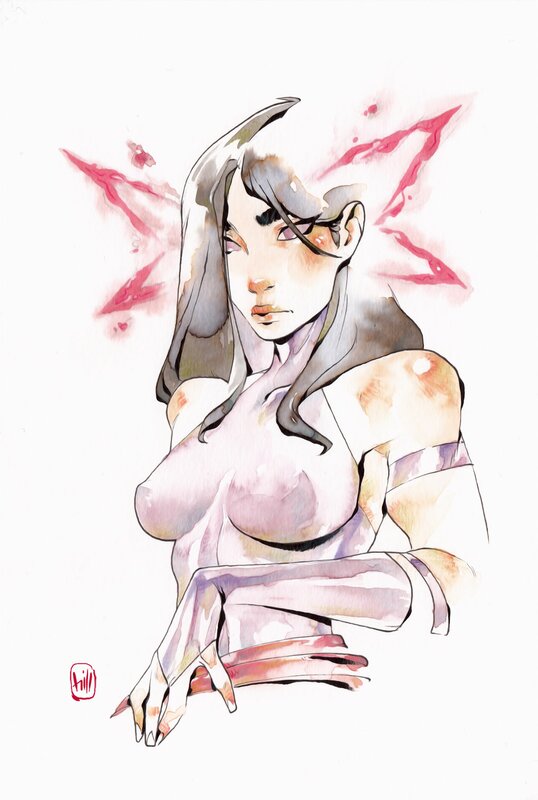 Psylocke by Chuma Hill - Original Illustration