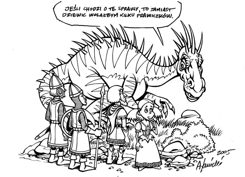 Medieval joke ;-) by Andrzej Janicki - Original Illustration
