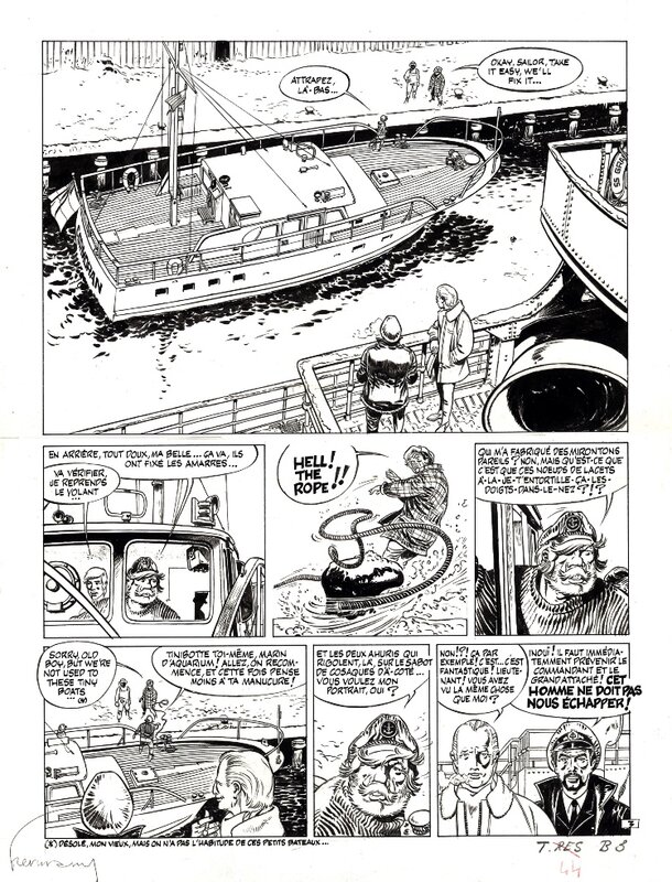 Bernard Prince par Hermann, Greg - Planche originale