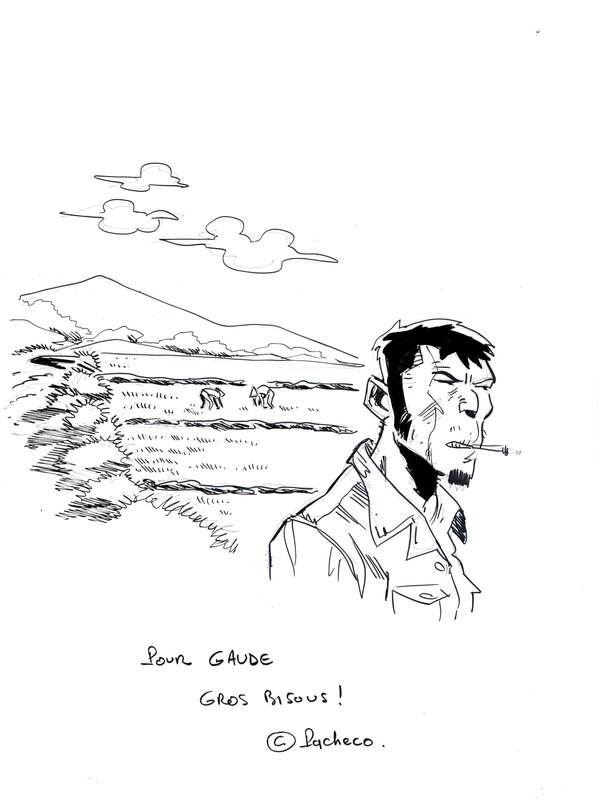 For sale - Pacheco : Vietnam tome 1, dédicace - Sketch