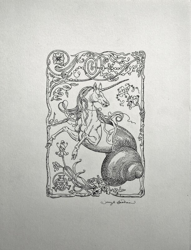 Snailicorn by Jeremy Bastian - Original Illustration