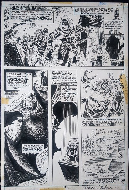 Dracula # 8 p. 21 par Gene Colan, Ernie Chan - Planche originale