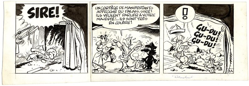 Raymond Macherot, Sybilline bande inedit - Planche originale