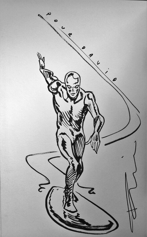 The Silver Surfer by Frederik Peeters - Sketch