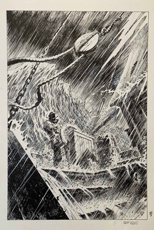 Le Loup des Mers par Riff Reb's, Jack London - Planche originale