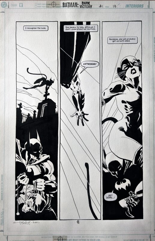 Tim Sale, Batman - Dark Victory #1 p.13. - Comic Strip