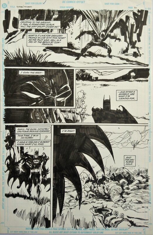 Joe Staton, Bill Sienkiewicz, Batman: Death of Innocents - The Horror of Landmines p. 20 - Planche originale