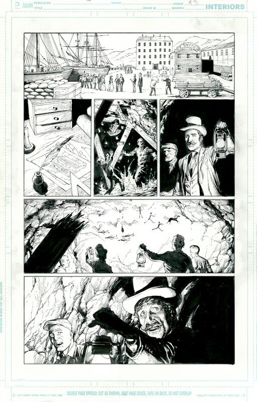 Gary Frank, Jonathan Sibal, Brad Anderson, Geoff Johns, Batman: Earth One vol.3 (2021) pg.93 - Planche originale