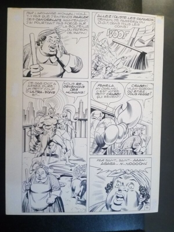 Planche originale mikros - mitton - Comic Strip