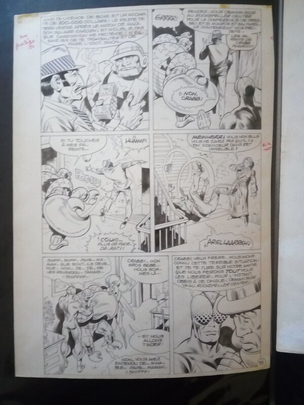 Planche originale mikros - mitton - Comic Strip