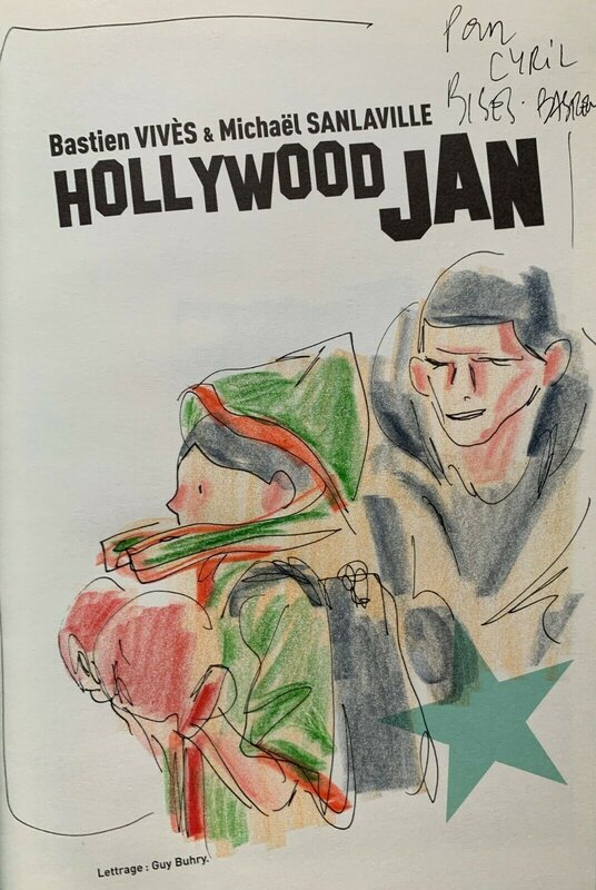 Hollywood jan par Bastien Vivès - Dédicace