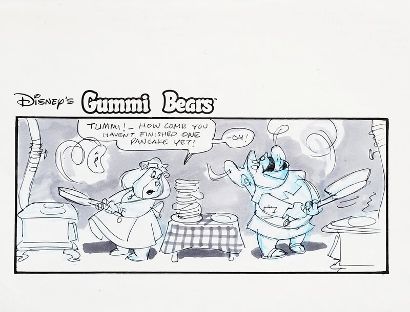 Gummi Bears comic by Daan Jippes - Sketch