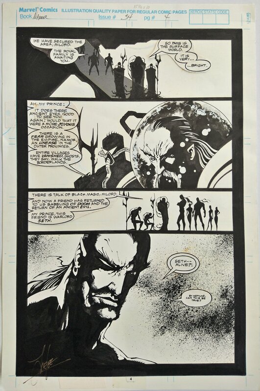 Jae Lee, Namor The Submariner #34 p.4 - Planche originale