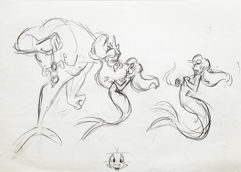 The Little Mermaid par Glen Keane - Œuvre originale