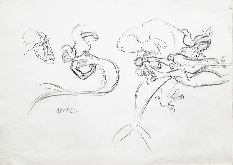 The Little Mermaid par Glen Keane - Œuvre originale