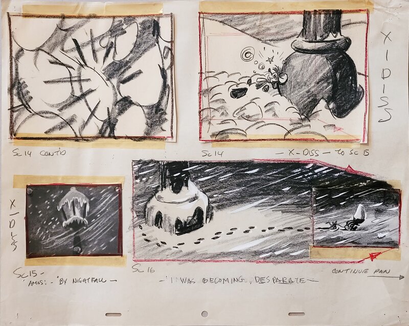 Ben and Me by Bill Peet - Original art