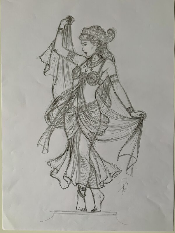 Mata Hari by Laurent Paturaud - Original Illustration