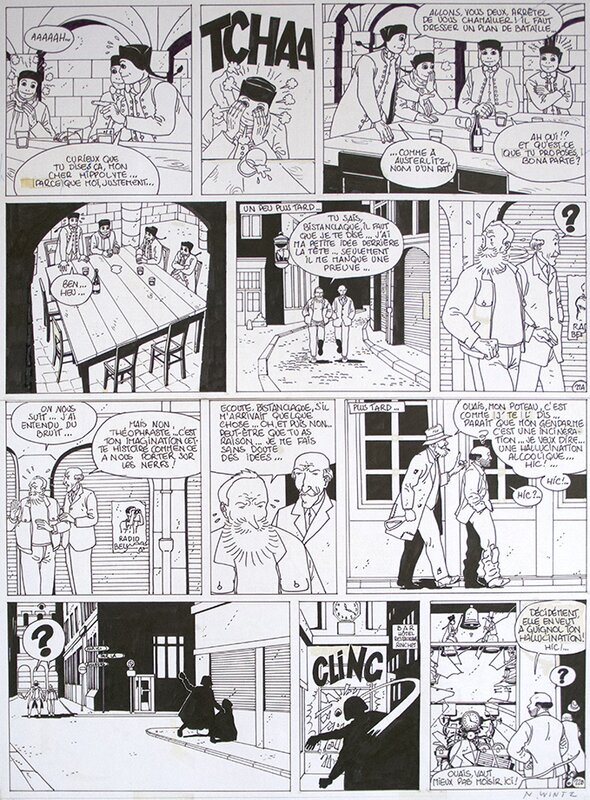 En vente - Le mystère Guignol par Nicolas Wintz - Planche originale