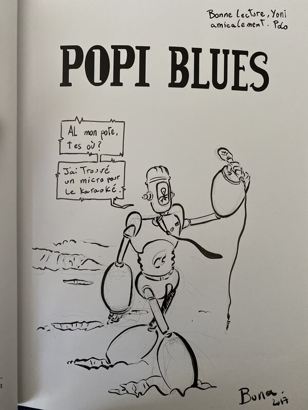 Paul Bona, Dédicace - Popi Blues - Sketch