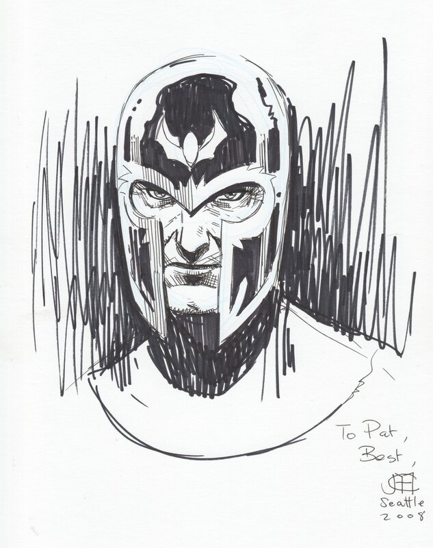 Magneto par Jim Cheung - Dédicace