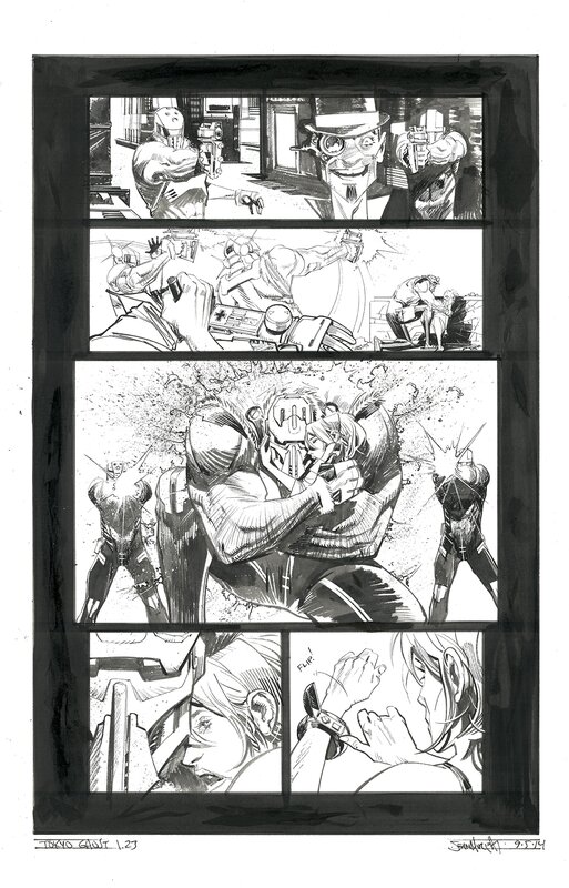 Sean Murphy, Tokyo Ghost - Issue 1 Pg. 23 - Planche originale