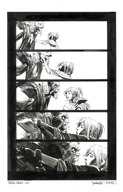 Sean Murphy, Tokyo Ghost - Issue 1 Pg. 26 - Planche originale