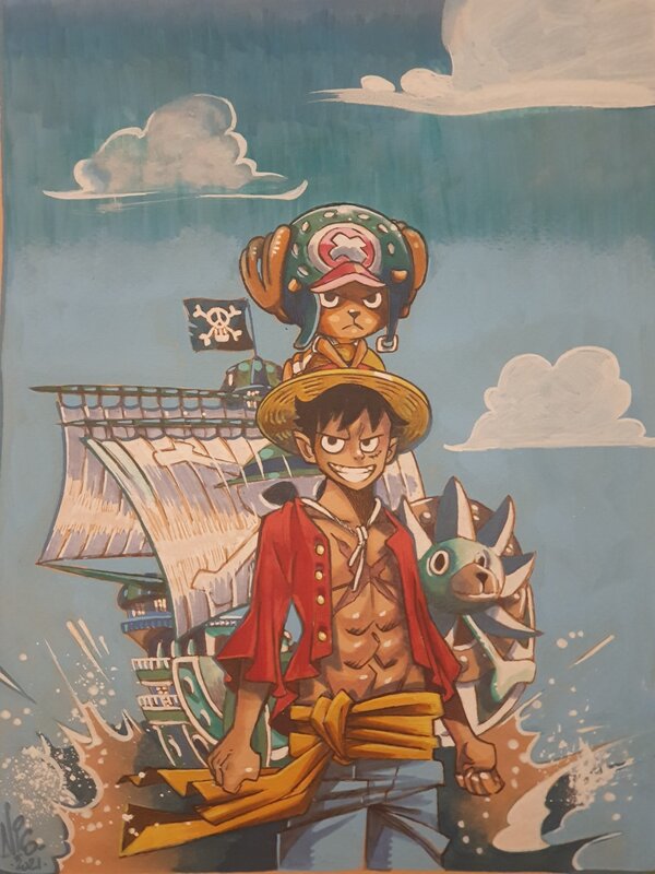 One piece par Nicolas Kéramidas - Illustration originale