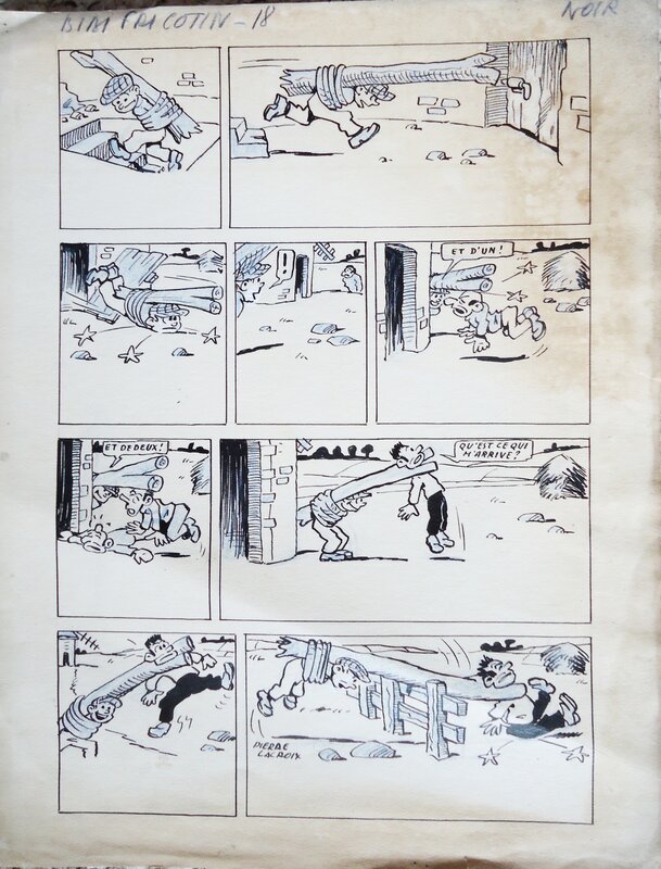 Pierre Lacroix, Bibi Fricotin  n'a peur de rien - Comic Strip