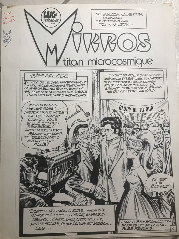 Mikros et ronald par monsieur mitton - mustang - Planche originale