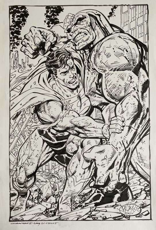 Superman vs Darkseid - John BYRNE - One Shot - Illustration originale