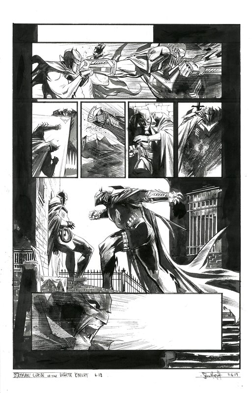 Sean Murphy, Batman: Curse of the White Knight - Issue 6 Pg. 18 - Planche originale